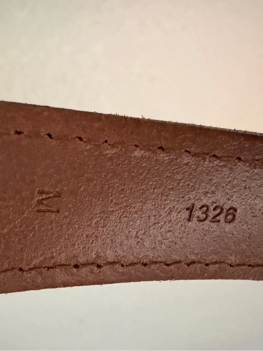 Lauren‎ by Ralph Lauren Medium Brown Leather Belt Brass Horsebit Size Medium